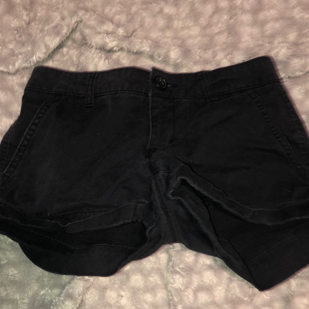 black shorts